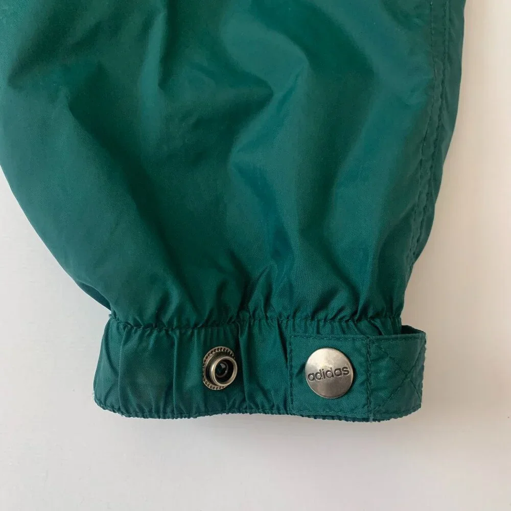 Vintage Y2K Adidas Windbreaker Technical Jacket Coat Green Streetwear Activewear - Picture 8 of 14